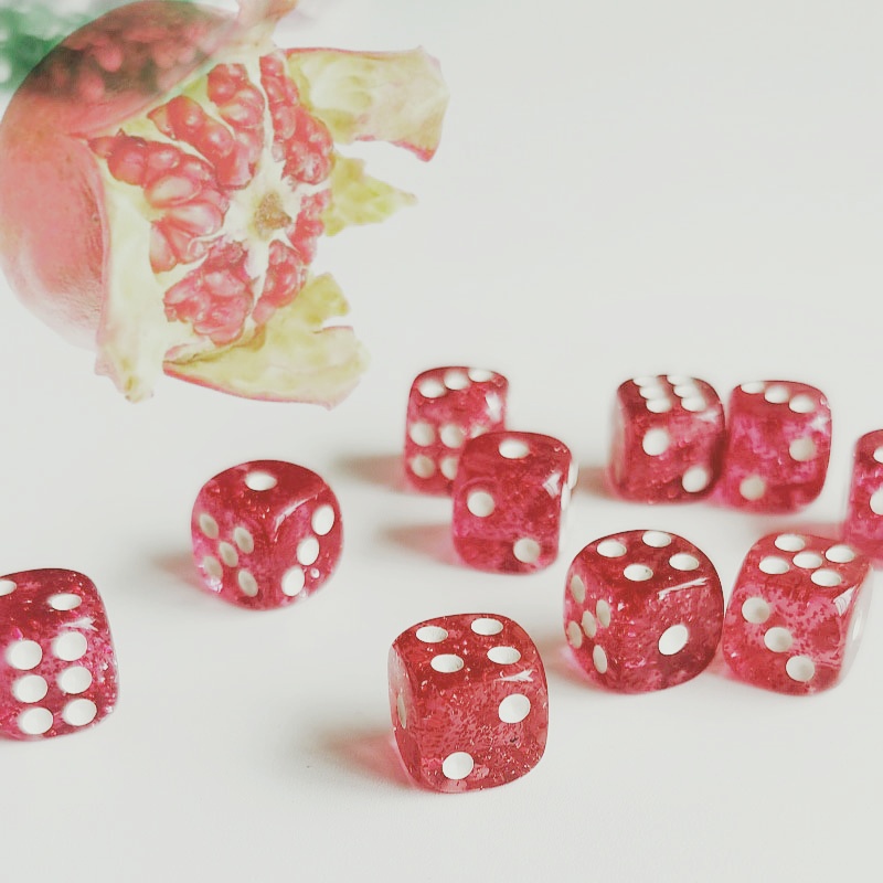 Board Game Digital - Набор из 10 шт. блестящих кубиков