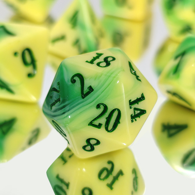 Board Game Digital - Набор акриловых игральных костей DND для