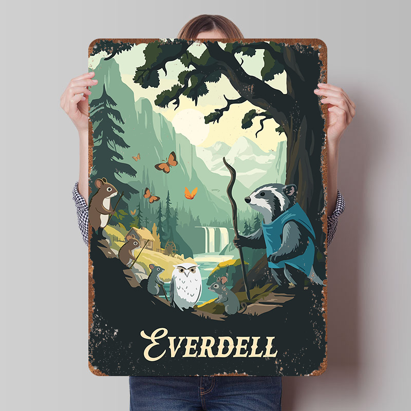 Board Game Catan - Металлическая винтажная табличка Everdell: постер из