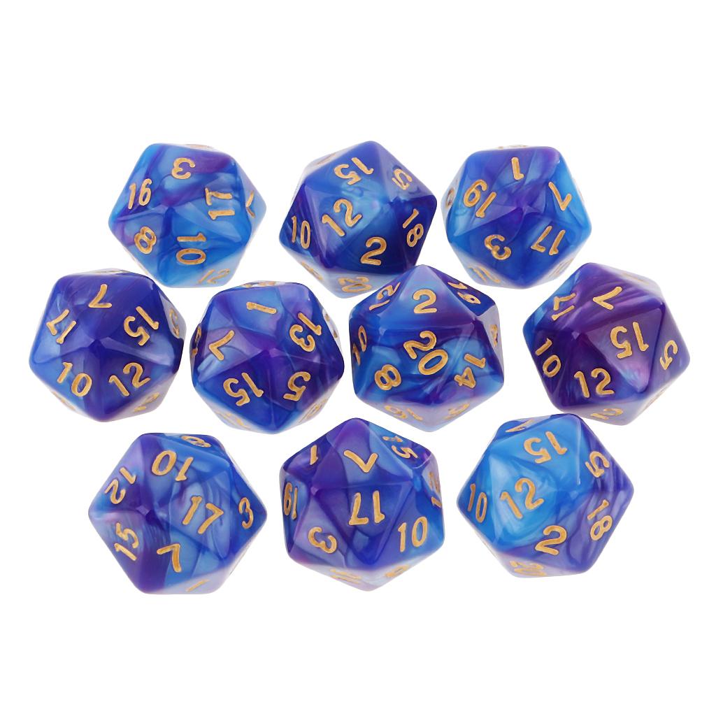 Board Game Digital - 10 шт. многогранные 20-сторонние игральные кости
