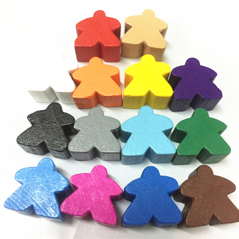 Board Game Catan - 14 шт., деревянные шахматные фигуры Meeple,