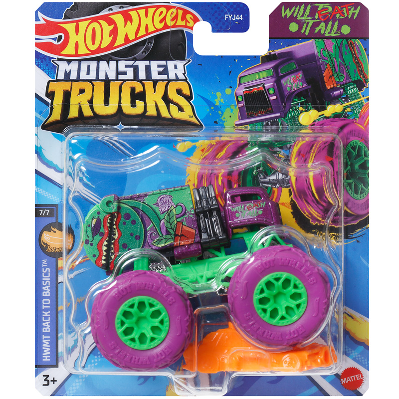 Hot Wheels Car Monster Trucks - Mattel Hot Wheels 1/64 Monster Trucks
