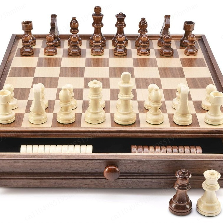 Набор для шахмат и шашек из ма – обзор и цена Chess Set Wooden