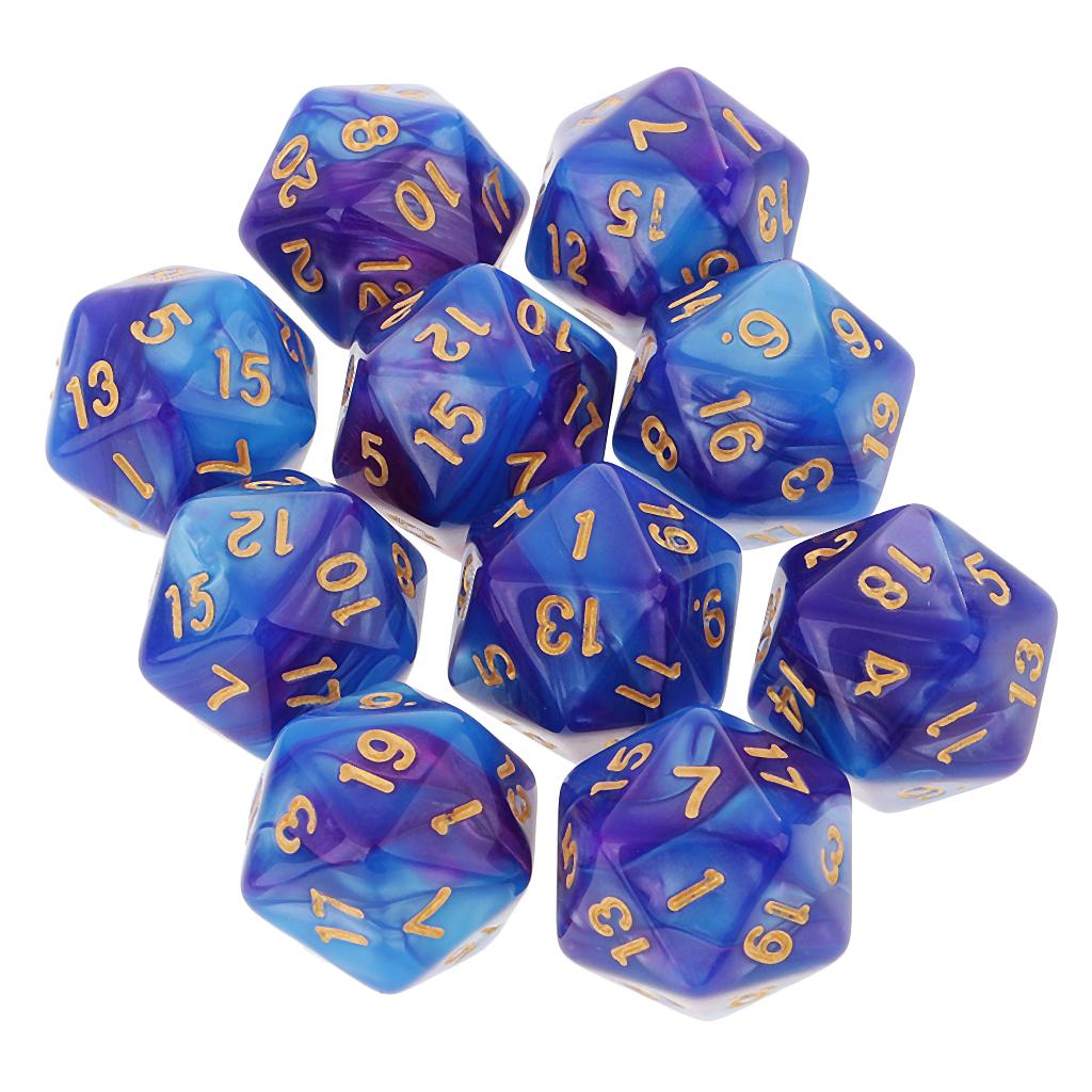 10 шт. многогранные 20-сторонн – обзор и цена Board Game Digital